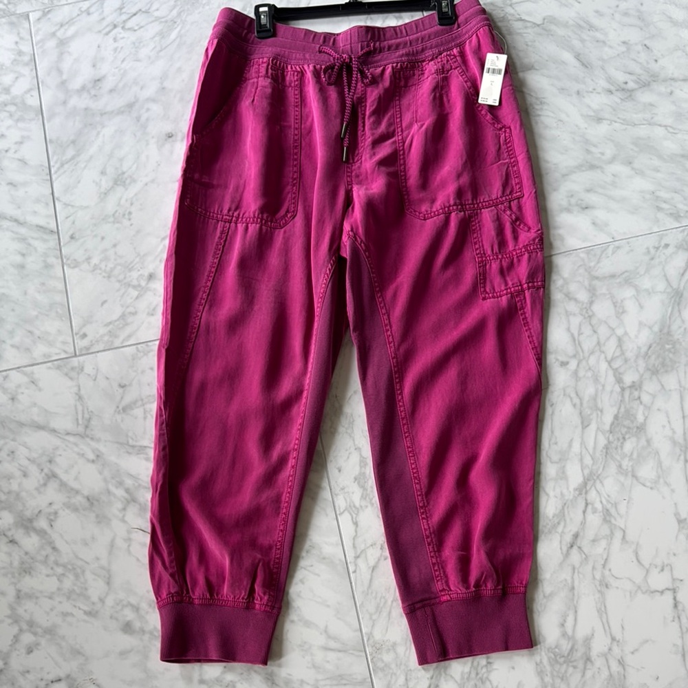 Anthropologie Magenta Jogger Pants large